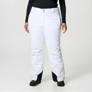 NEW Columbia Women Sz 3X REGULAR Bugaboo II Pant WHITE SNOW SKI PANTS Omni Tech